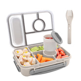 Amathley bento box with five compartments for balanced meals