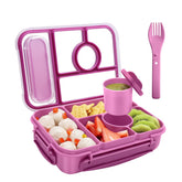 Amathley bento box shows secure lid-lock clips for spill-free meals on the go.