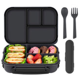 Amathley Lunch Box with four compartments keeps meals organized for school lunches