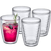 Amazing Abby Alaska 16-Ounce Tumbler set with clear double-wall design keeps drinks cold