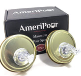 AmeriPour mason jar pour spout flap 2-pack for consistent pours and freshness