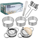 AMGOYA dumpling maker presses for even-sealed dumplings at home.