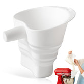 Amoner U flour funnel for KitchenAid KSM150 fits securely, reducing spills.
