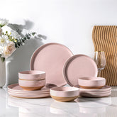 AmorArc 10.5-inch dinner plate in cloud pink glaze for everyday meals