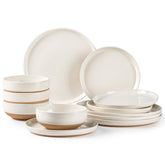 AmorArc dinner plates with hand-painted glaze for sturdy and elegant dining.