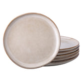 AmorArc desert plate 8.5 inches showcases rustic reactive glaze for dessert serving.