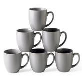 AmorArc coffee mug set of 6 shows 16oz capacity for family mornings.
