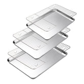Amrules 10.4x8 inch baking sheet with nonstick surface for easy release