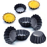 Amytalk egg tart mold 12-pack for consistent mini tarts and easy baking.