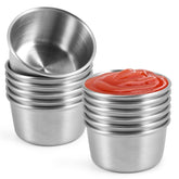 Amytalk sliver ramekin dipping cup for easy portion control.