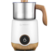 AMZCHEF 8-in-1 milk frother with switchable options for café-style drinks.