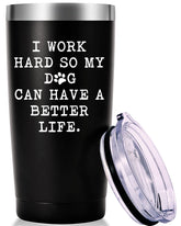AMZUSHOME 20oz black travel mug with lid for daily use
