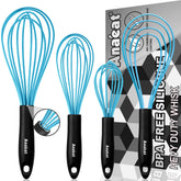 Anaeat flat whisk 11-inch blue for fatigue-free mixing in non-stick cookware