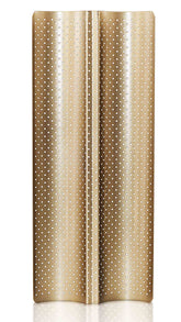 Anaeat nonstick perforated baguette pan showing two loaves for even baking.