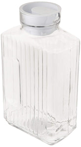 Anchor Hocking Bistro Pitcher with pour spout and clear glass for easy content checks.