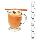 Anchor Hocking Cafe Mug clear glass 16oz for enjoying coffee and tea at home