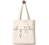 Andes tote bag front design with Four Cats at Home for daily inspiration and style
