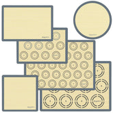 Angadona silicone baking mats set6 half-sheet in use for easy, non-stick baking