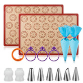 Angadona macaron mat two sheets with nonstick surface for easy release