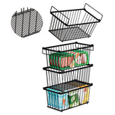 ANJUBAN Enhanced Leak-Proof Bottom Bins stacked in a chest freezer for organized storage.