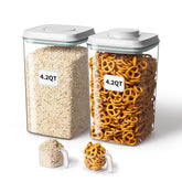 Ankou airtight pop-lid container for cereal freshness and one-handed use.