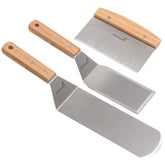 Anmarko professional griddle spatula set assembled for heavy-duty kitchen performance and reliable flipping.
