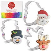 Ann Clark Santa face cookie cutter for festive cookies and gifts