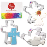 Ann Clark Angel cookie cutter from the 3pc set for festive cookies.