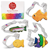 Ann Clark goldfish fish cutter shaping playful cookies for kids' parties