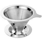 Annmexx upgraded pour-over filter top view shows large opening for easy loading.