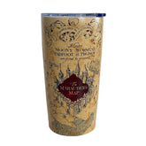 Annshein Wizard Map Tumbler lid in a close up for spill free travel
