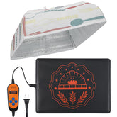ANPHSIN sourdough warming mat with cover showing precise temperature control for winter proofing.