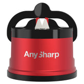 AnySharp PRO hands-free knife sharpener with suction base for safe, precise sharpening.