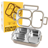 AOEDEO stainless steel lunch box with three compartments for balanced meals on the go.