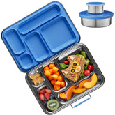 AOHEA kids bento box opened with five compartments for easy school lunches
