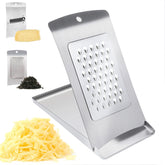 Aolzg 3-in-1 cheese grater set with tray for stable prep.