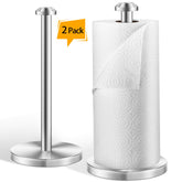 AOSION two-piece stainless towel holder on a countertop, stable for one-handed tearing