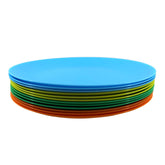 AOYITE plastic dinner plates multicolor set for cheerful family meals and gatherings