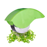 AOZBZ Herb Roller Mincer top view with 6 blades for quick herb chopping.