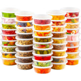 AOZITA 8 oz deli container with lid for organized meal prep.