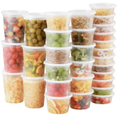 AOZITA 48-set deli containers with lids for organized takeout storage
