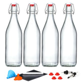 AOZITA 4-pack swing-top bottles with airtight lids for fermentation and storage.