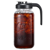 AOZITA 64oz glass pitcher with lid for smooth pours during gatherings