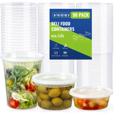 AOZITA 8oz soup container with lid for easy takeout and reheating