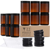 AOZITA amber 8oz candle jar with airtight seal for candle making