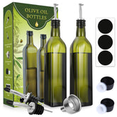 AOZITA olive oil pour bottle with spout for clean, drip-free servings.