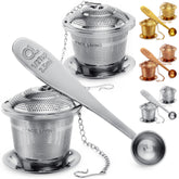 Apace Living tea infuser set 2 with ultra-fine mesh for rich aroma.