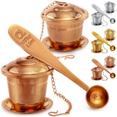 Apace Living tea infuser set with two baskets for versatile brewing and sharing.