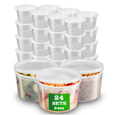 APSIC 64oz deli container with lid shows clear view for quick content checks.