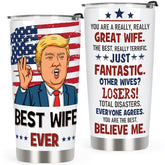 AREOK Best Wife Ever tumbler for daily hydration with a personal message